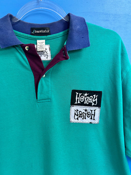 retro honey polo