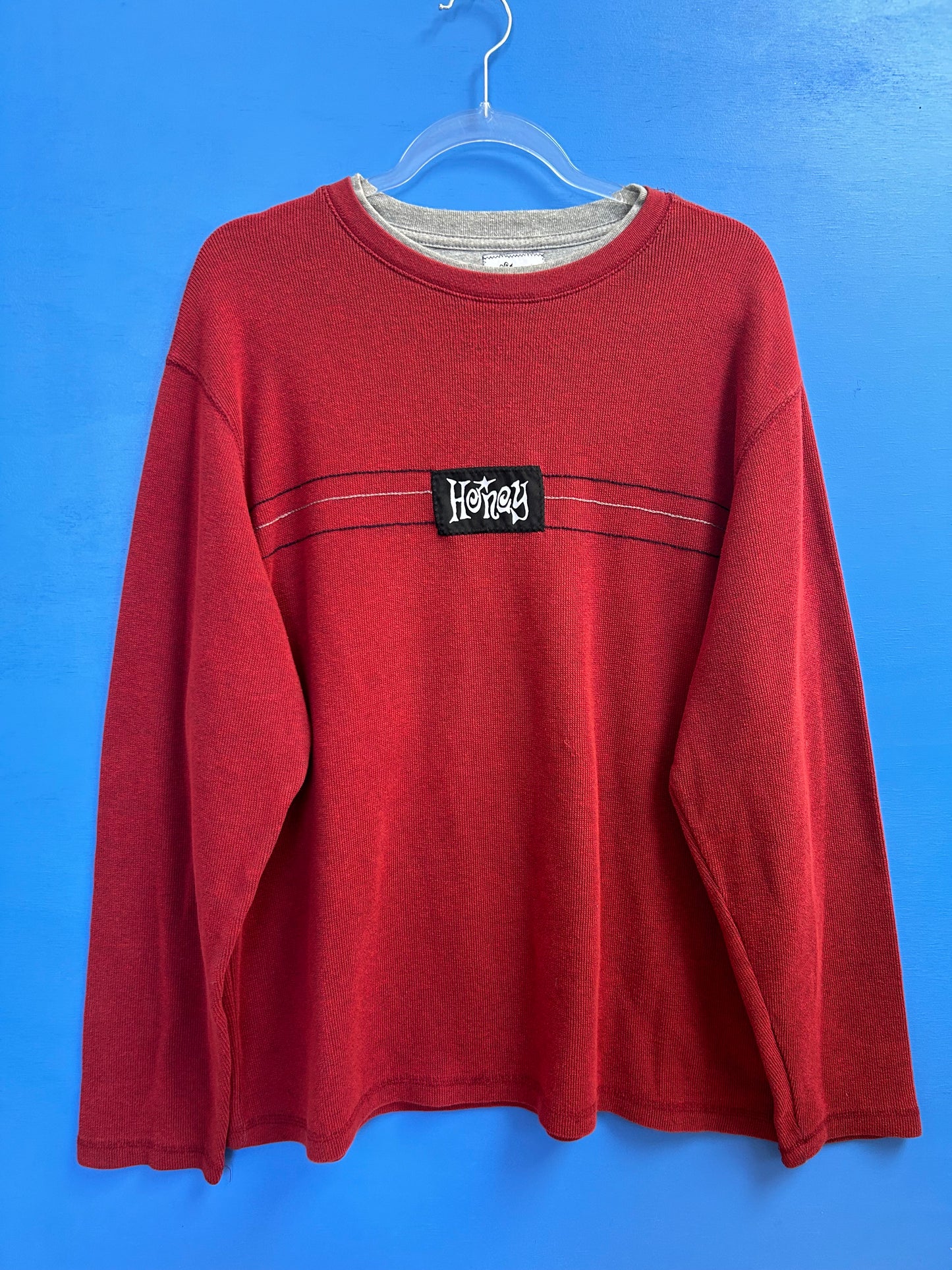 honey red sweater