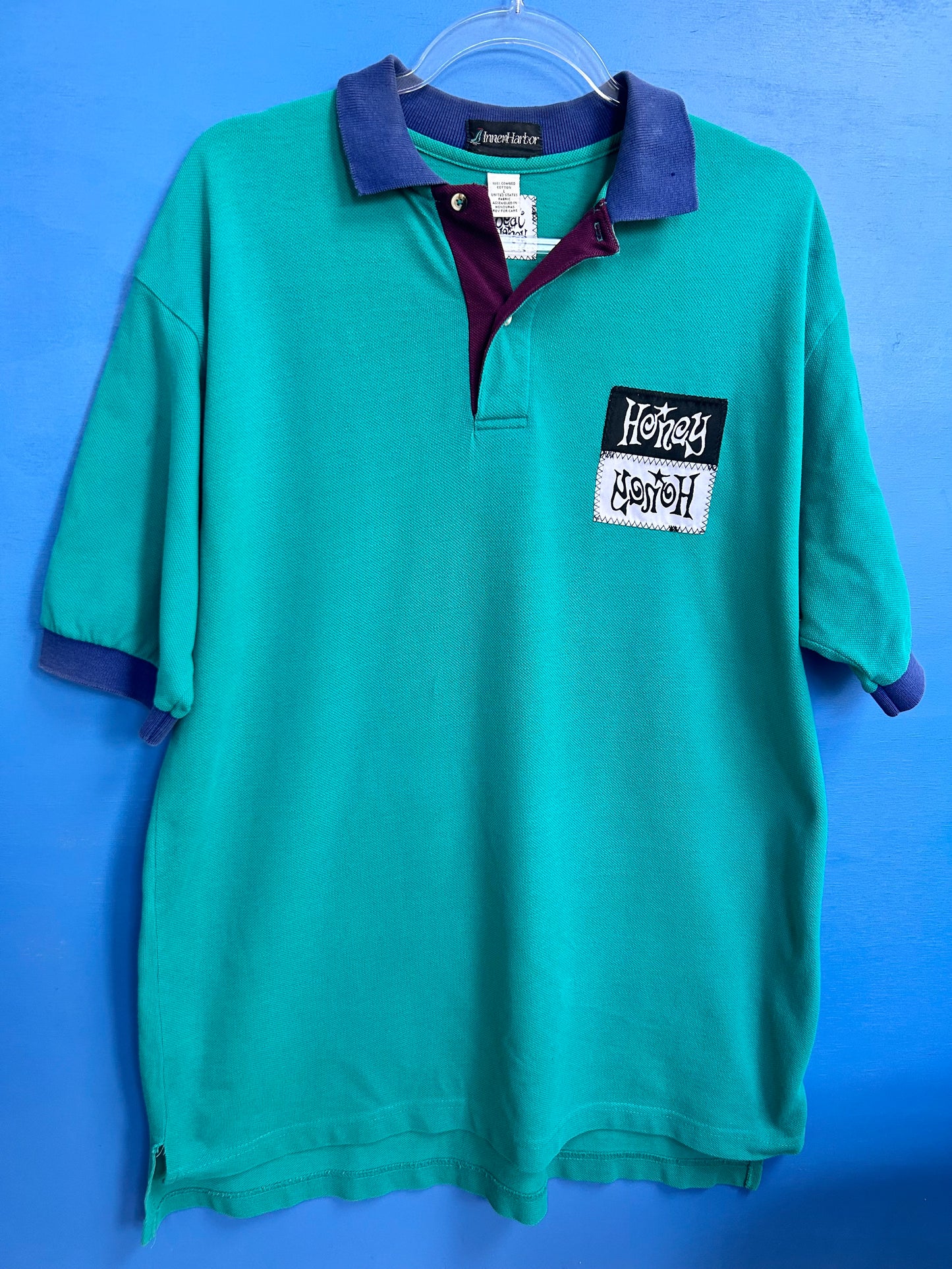 retro honey polo