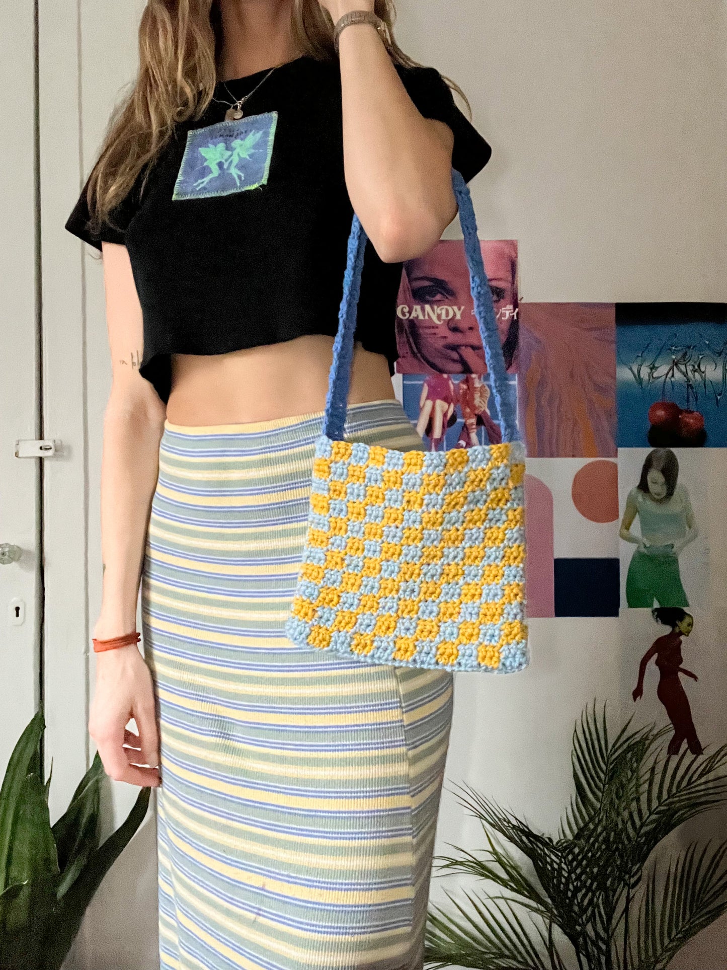 electric yellow bag