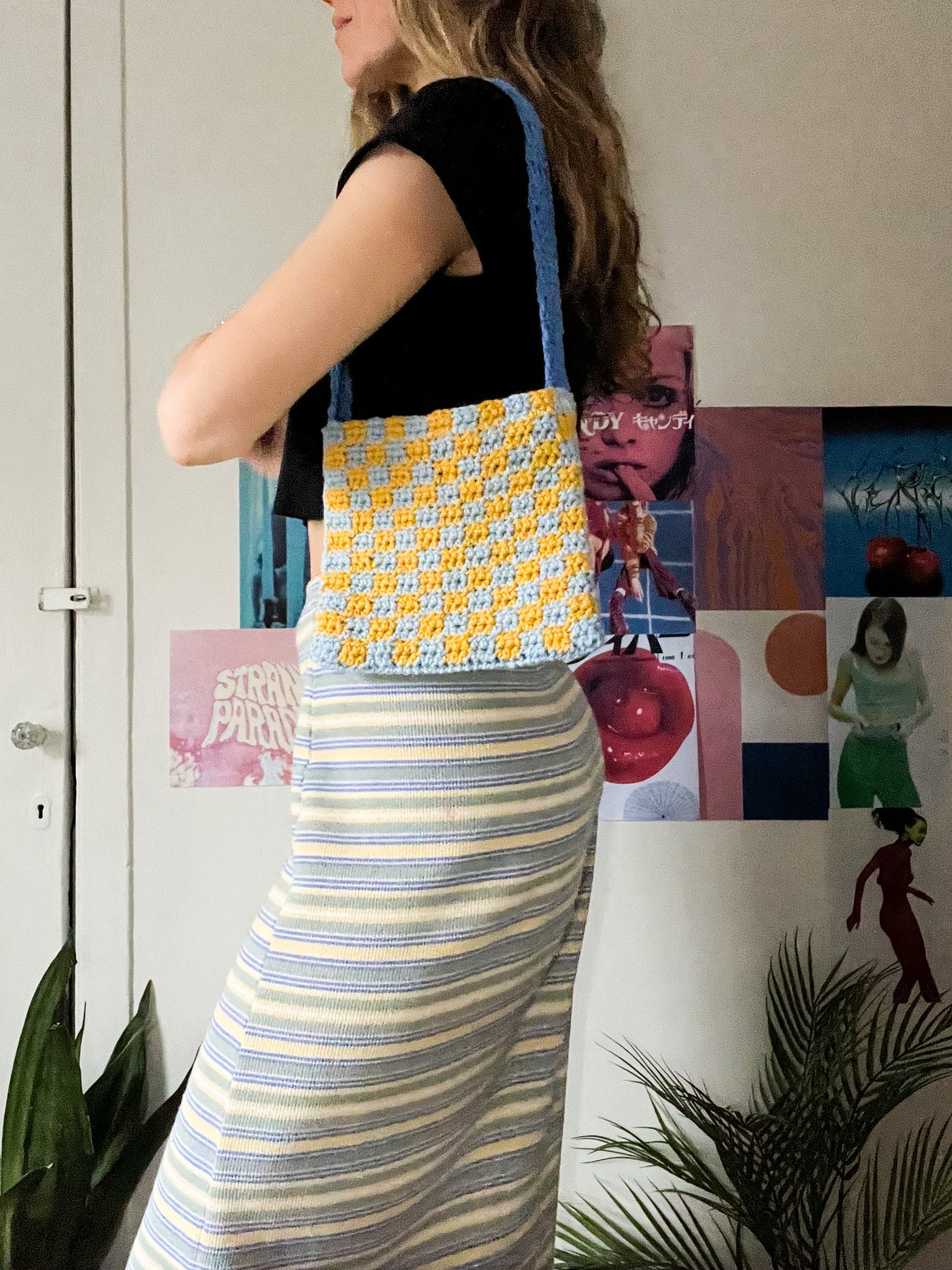 electric yellow bag