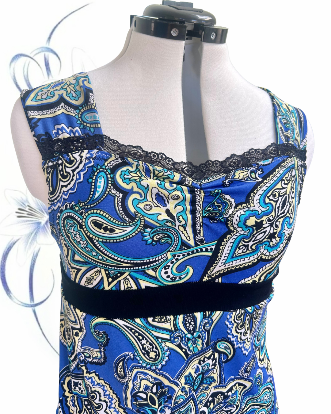 blue paisley