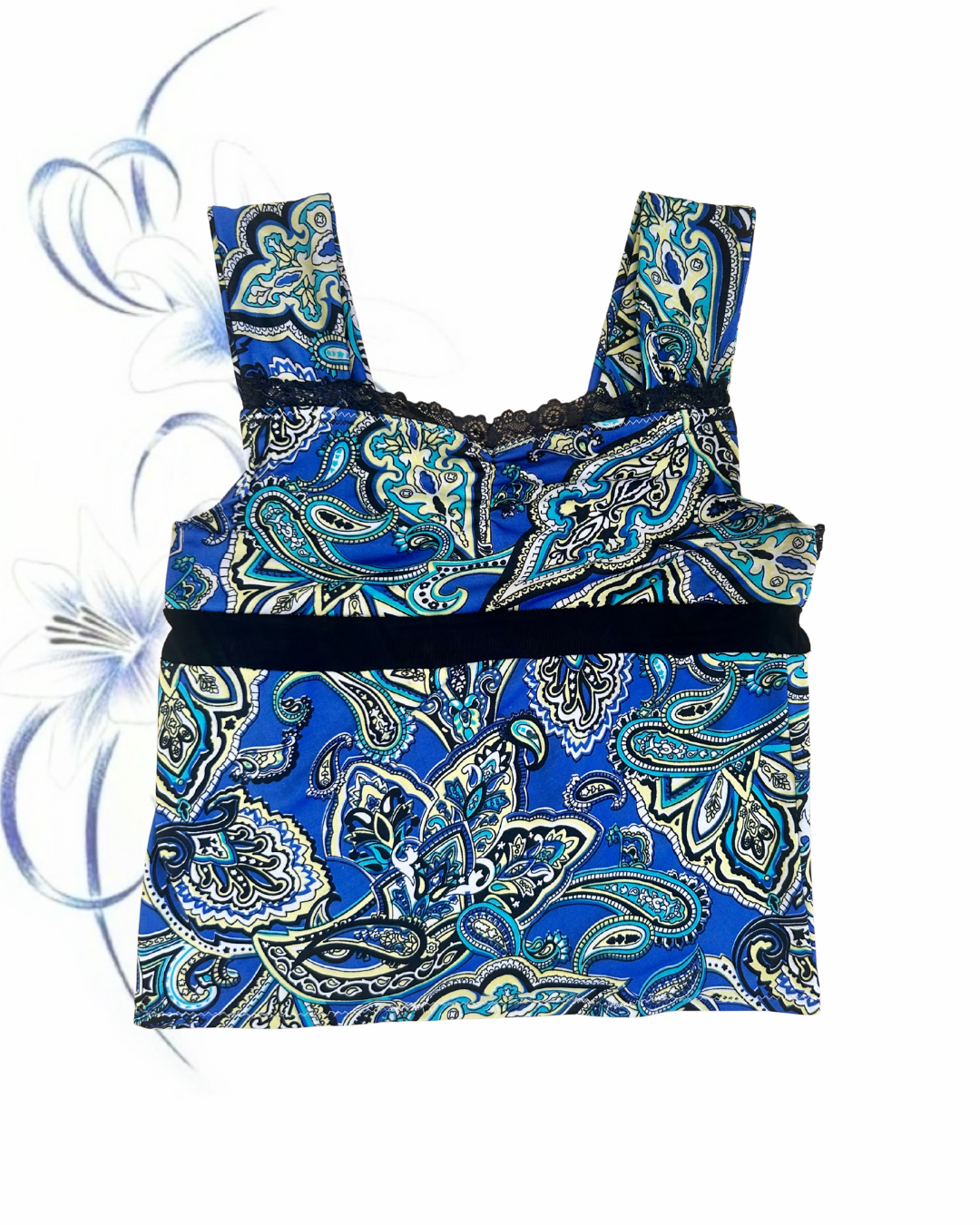 blue paisley