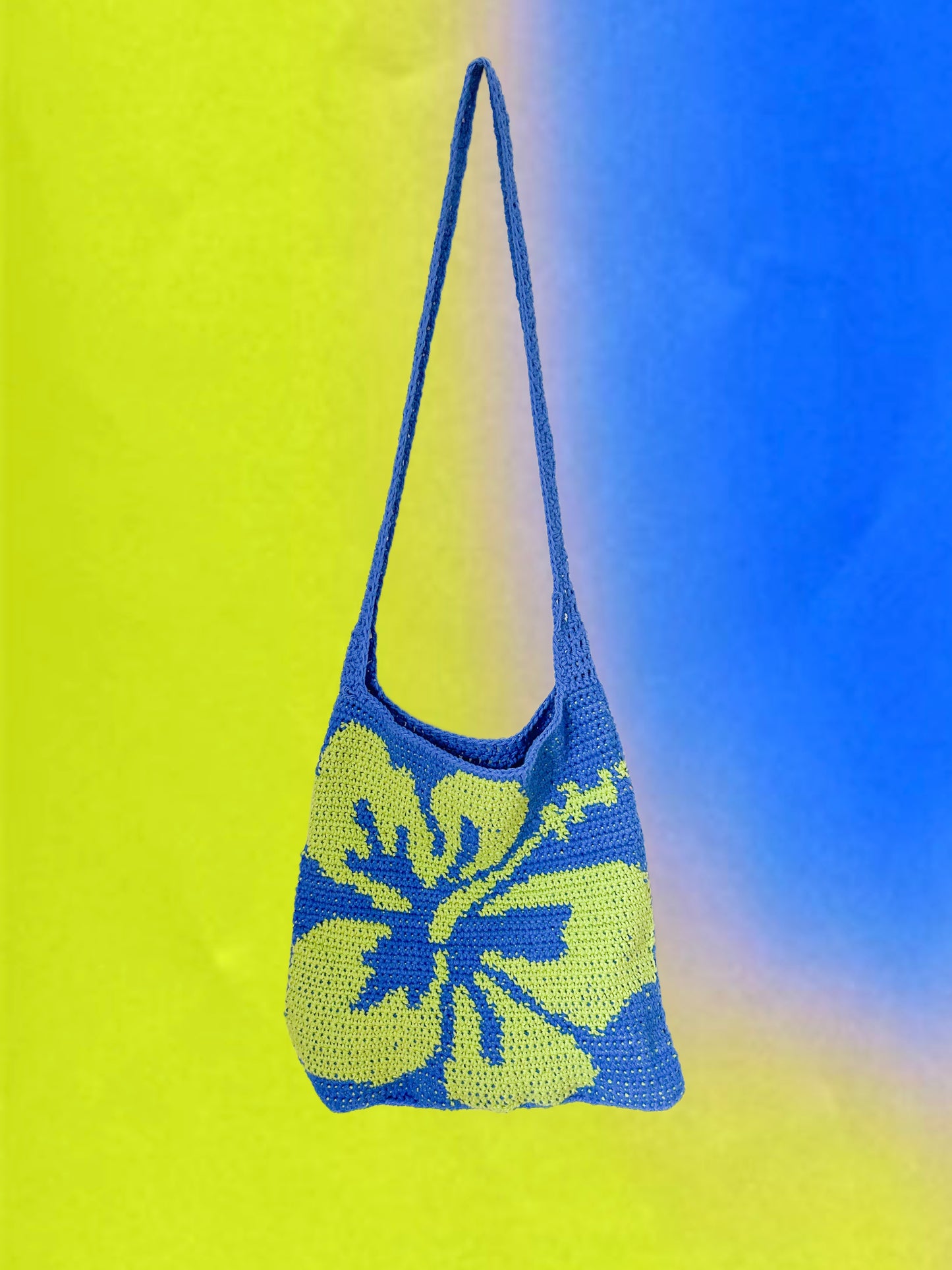 Green Hibiscus Bag