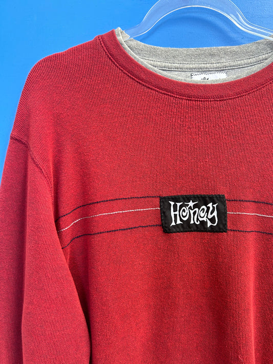 honey red sweater