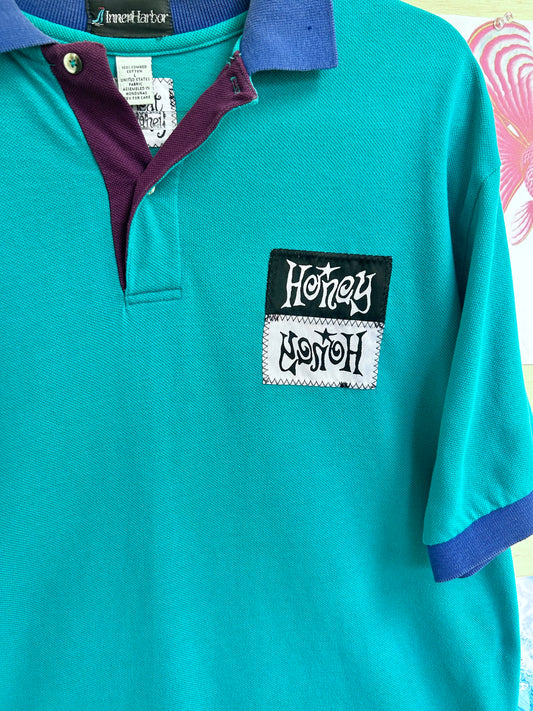 retro honey polo