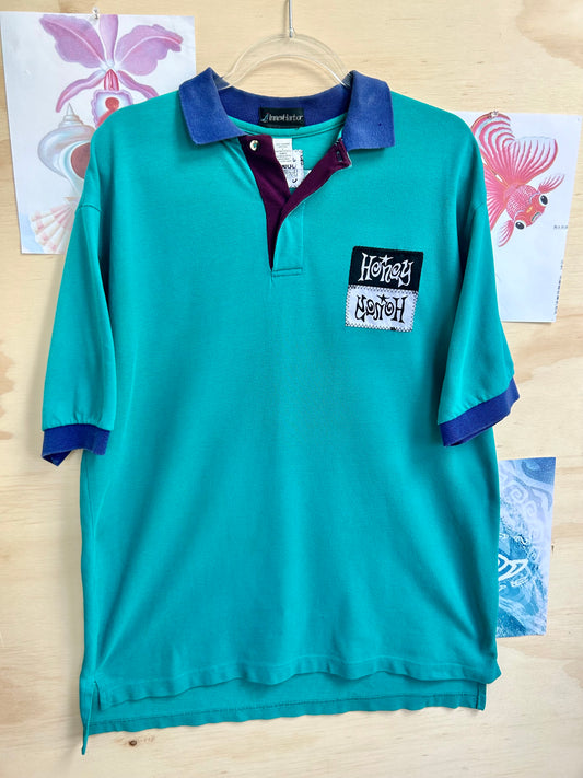 retro honey polo