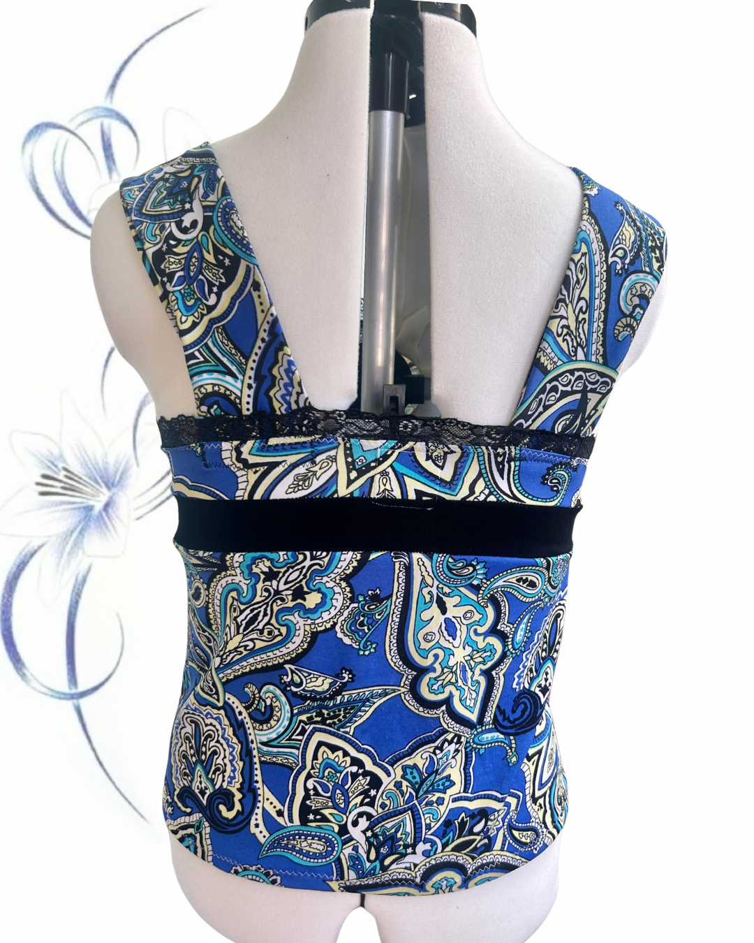 blue paisley