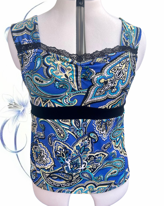 blue paisley