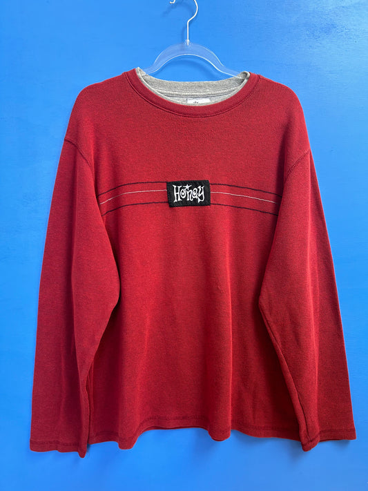 honey red sweater