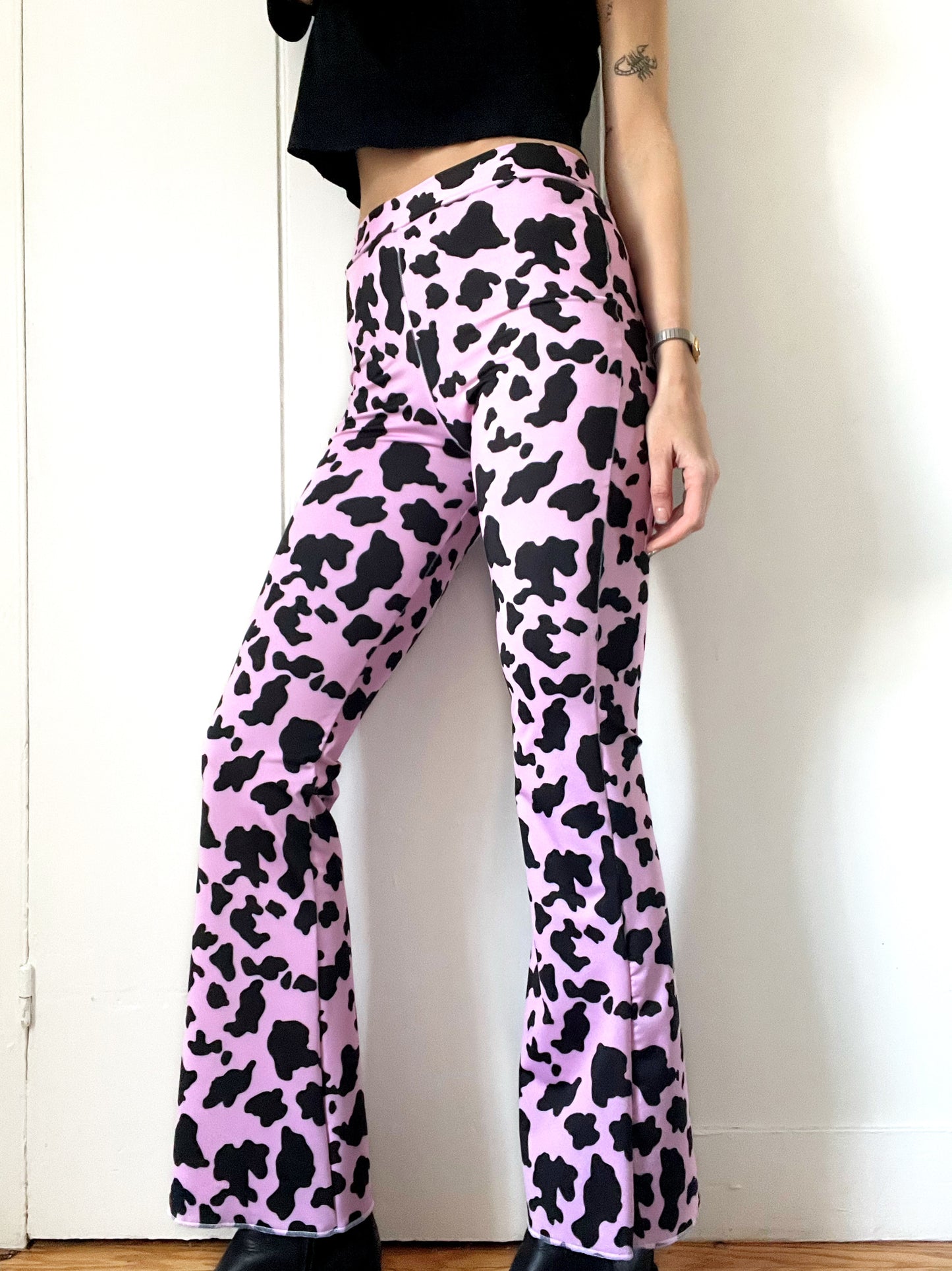 Cow Print Flares