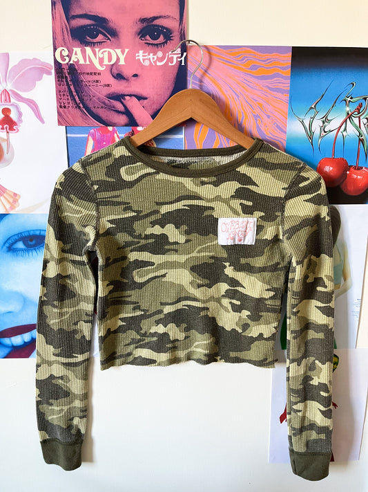 Camo Waffle Top