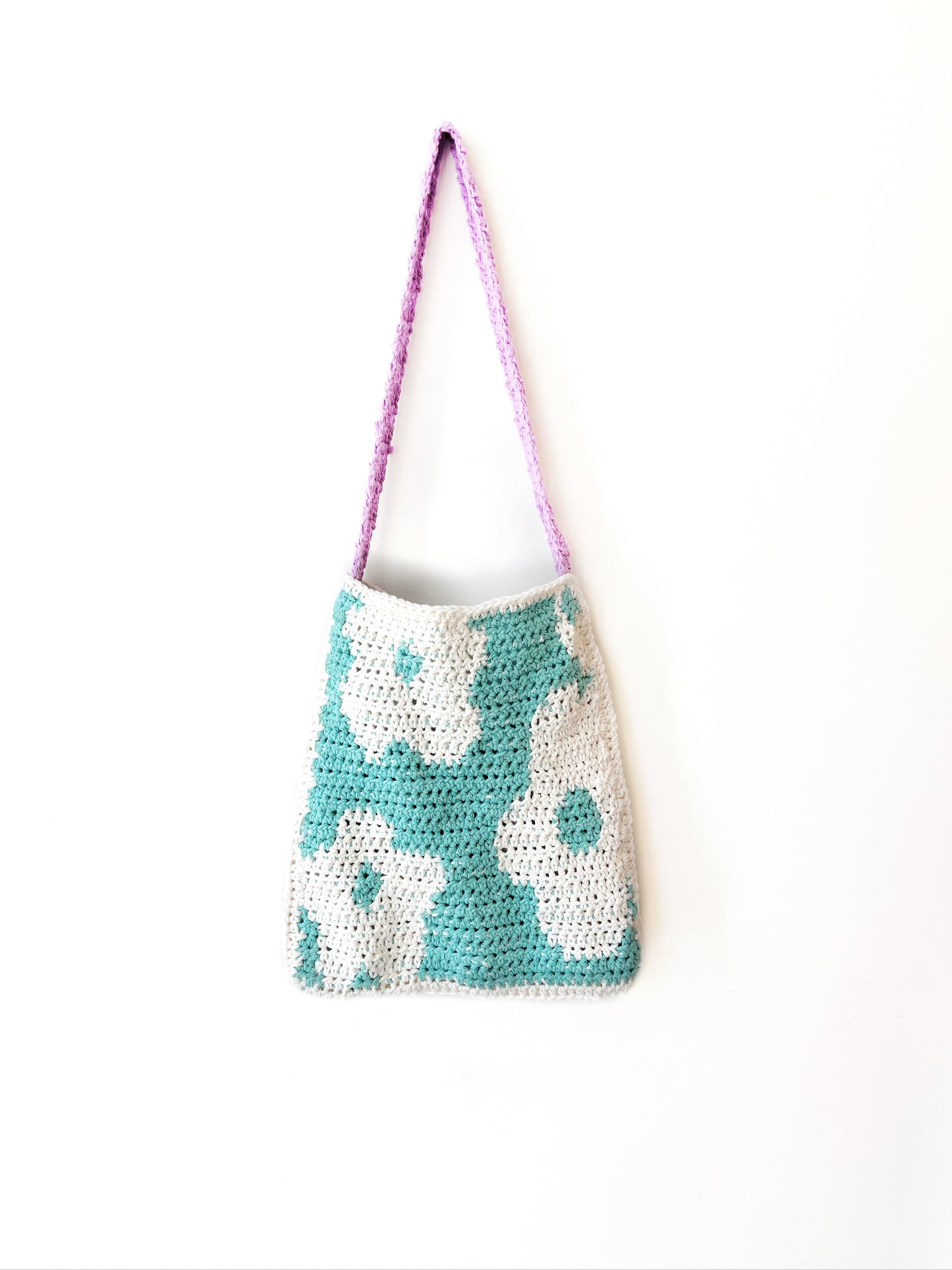 Retro Bloom Crochet Handbag