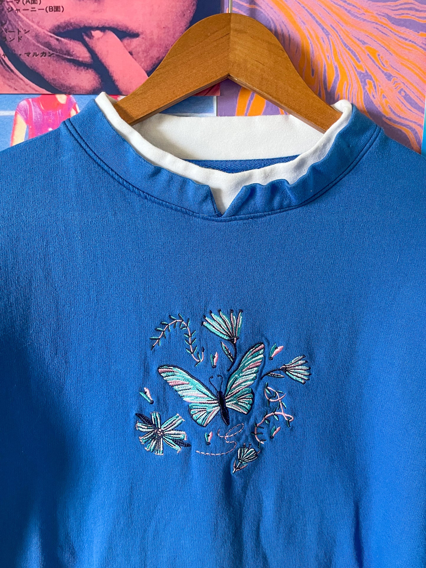 Butterfly Cropped Sweater