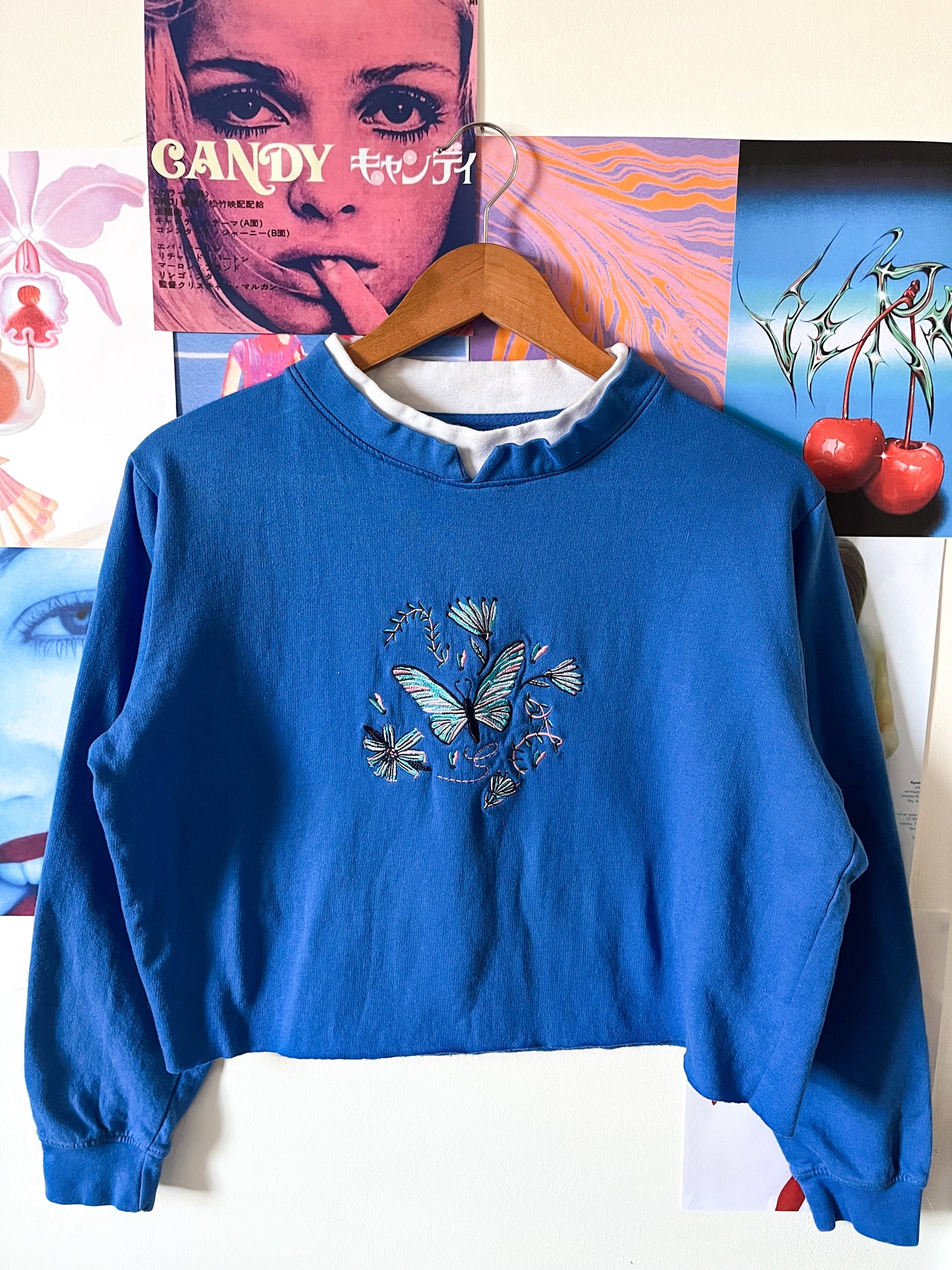 Butterfly Cropped Sweater