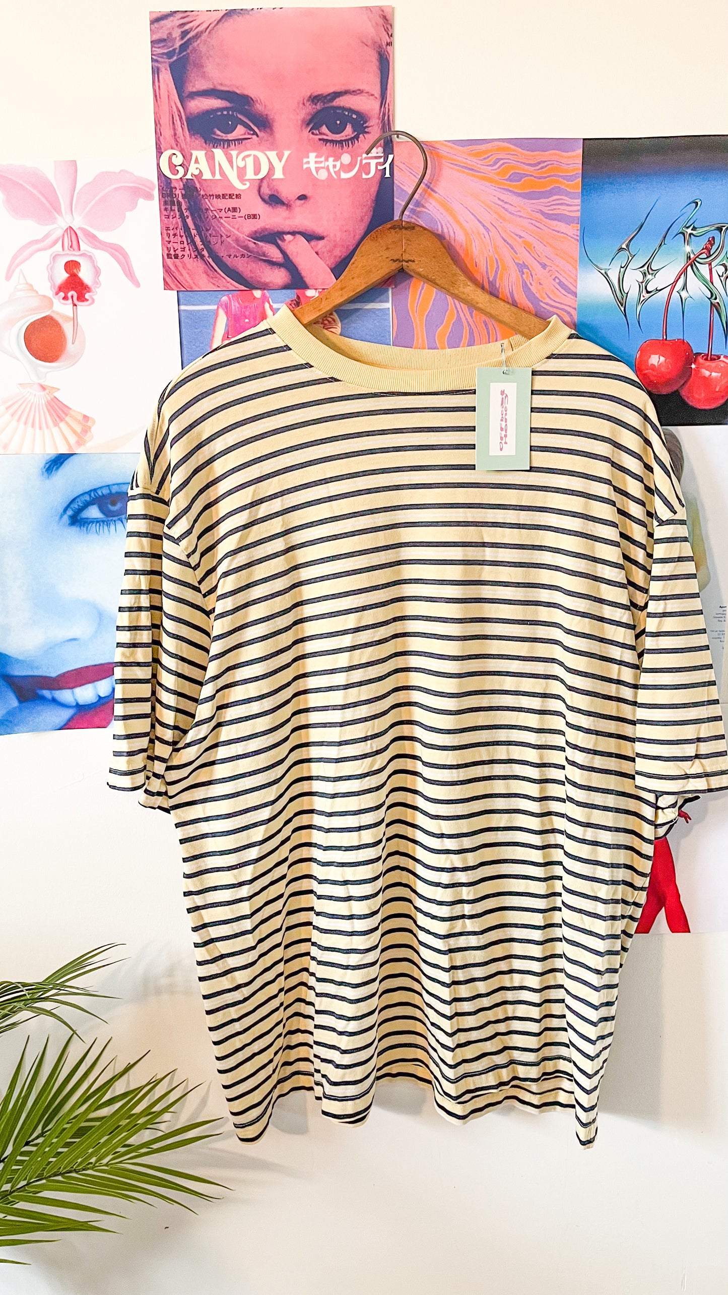 Vintage Yellow Striped Tee