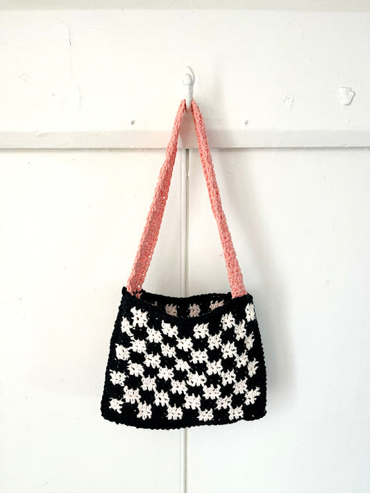 Candy Block Crochet Handbag