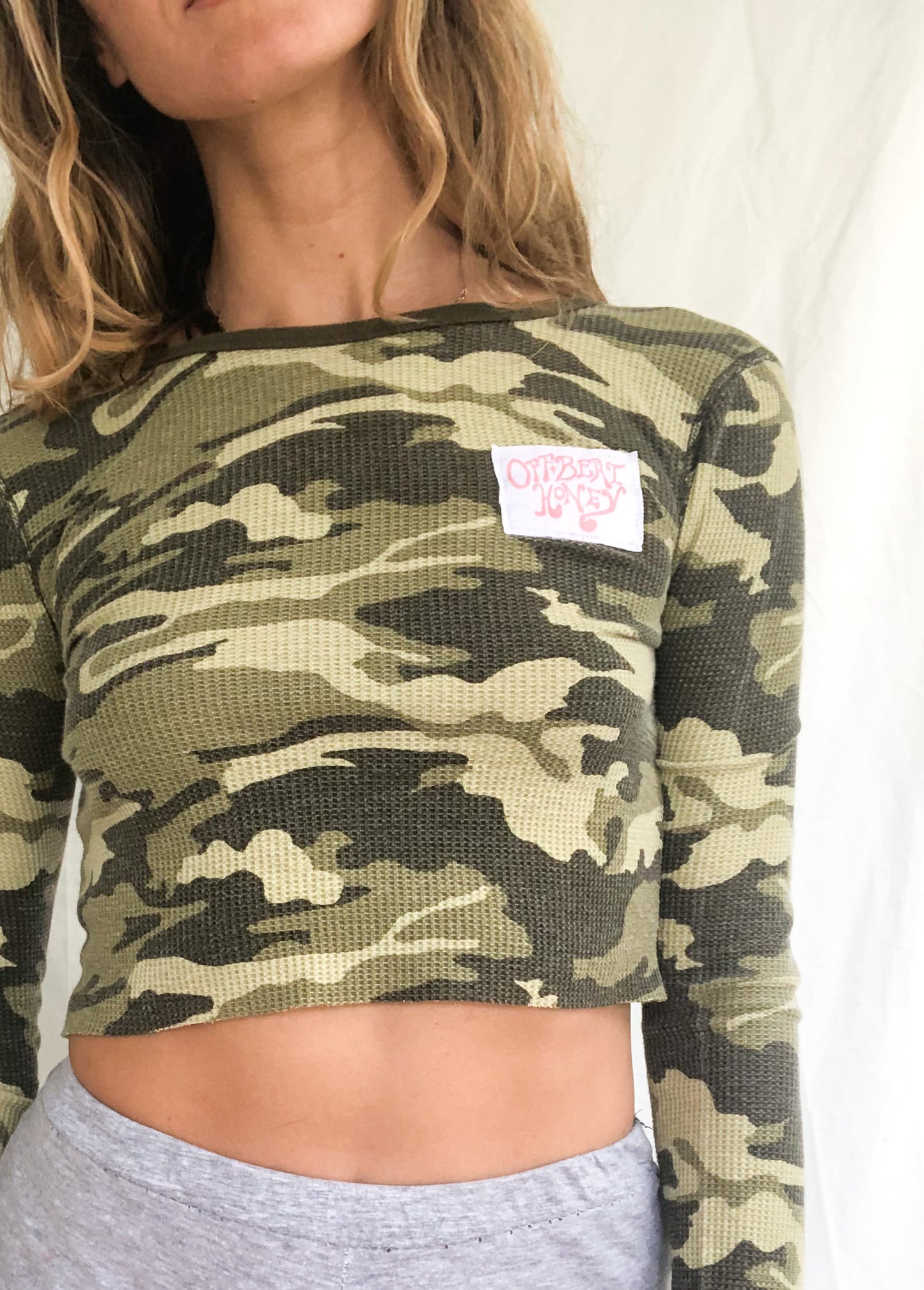 Camo Waffle Top